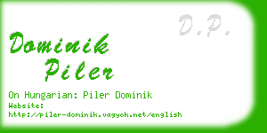 dominik piler business card